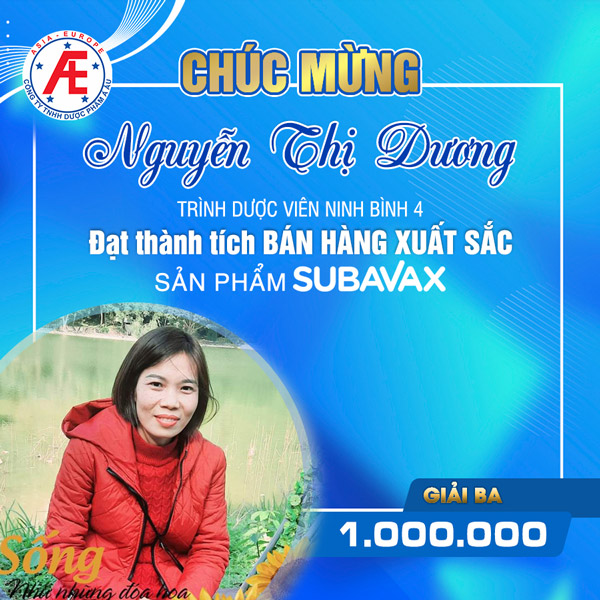 Vinh danh Chiến Binh Subavax - Chị Nguyễn Thị Dương - Trình dược viên Ninh Bình 4